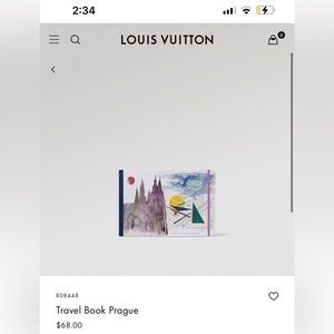 Louis Vuitton Travel Book Prague